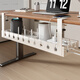 Yisijia Under Desk Cable Storage Rack Router Box Data Cable Plug Holder Charger Wire Storage Artifact White Fixed Model
