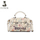 Sac pour femmes Golden Fox (Foxer) Bag féminin de grande capacité Graffiti Sac à bandoulière sac à main sac à main