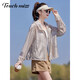 
Tachimis TOUCH MISS high-end light and breathable jacket for women 2025 summer new versatile small short outdoor hooded sun protection clothing picture color M 120Jin [Jin equals 0.5 kg]