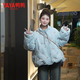 YAYA (YAYA) Women's Short Down Jacket 2025 Autumn and Winter New Fashion Sweet Printed Warm Jacket XJ Beige M (160/84A)