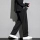 Lombt Anzughose Herbst Herbst vielseitig loses farbige High-End-einfache lässige langen Hosen LF02 Schwarz XL