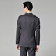 Angel Bird Suit Men's Autumn Men's Business Formal Suit Wedding Style Notched Suit Pants Suit Slim Gray Blue Purple Small Texture Hidden Vertical Strips 50 A (180/100) / Please note waist or trousers