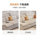 Dudumeijia sofa living room 2025 new three-proof velvet fabric sofa small apartment USB modern simple sofa 117#