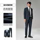 HLA Heilan Home Dress Suit Men's Slim Flat Lapel Business Banquet Suit Men's HTXAD3W015A Blue Gray 15 (suit + trousers) 4XL 185/104B Recommended 170~180Jin Jin equals 0.5 kg