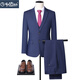 GOLDLION G+Goldlion Autumn Suit Suit Men's and Women's Same Style Large Size Suit Suit Men's Formal Wear Bank Sales Business Work Men's 1 Button Black Suit+Trousers 6XL 195-210Jin Jin is equal to 0.5 kg