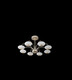
Leshi (NVC) Leshi physical pendant lamp chandelier line lamp 12809 star-degree modern cream style warm offline voice tape installation 520/3000/134 watts 12 heads