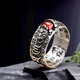 Core luxury snake year big Pixiu ring for men, high-end jewelry to attract wealth and good fortune for couples, old style birthday gift for husband and boyfriend Pixiu ring