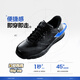 Skechers Men's Shoes Autumn Breathable Soft Sole Commuting Shoes Men's Sports Flash-On Business Leather Shoes Casual Shoes Men BLK Black 42