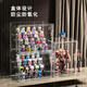 Shijanu new product acrylic storage display box blind box display cabinet transparent toy Lego shelf gundam model high transparency_display box_huge size_10 pieces (with partitions)