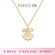Fanci Fan Qi's Orchid of the Valley Garland Necklace Women's Clavicle Chain Silver Light Luxury High-Level Gift Birthday for Girlfriend Mom Gold