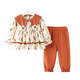 
Xinnan girls' clothes and pants split two-piece suit spring and autumn style fashionable baby princess going out baby girl children's clothing Orange rabbit 90 (S)