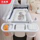 Qiaole Bear Baby Game Zaun Zaun Krippe Hängende Beutel Multifunktional Windel Windel Aufbewahrungstasche Hanging Bag Lagerregal