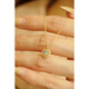 MHFDO Opal Love Pendant Necklace Women's Fashion Retro Design 18K Gold Diamond Clavicle Chain Niche