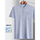 
Hua Jiuqing Ice Silk Old Man Summer Clothes Men Middle-aged Short-sleeved Daddy Clothes Lapel Ice Silk Short-sleeved T-shirt Middle-aged Ice Silk-9855 Gray Real Pocket M 48/165