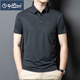 
Goldlion 2025 ice silk short-sleeved men's T-shirt middle-aged dad outfit summer thin casual breathable striped polo shirt men dark gray 15286 2XL 54 recommended weight 160-175 Jin [Jin equals 0.5 kg]