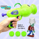 Planta contra zombie juguetes para escopeta blanda infantil set interactivo cañón aerodinámico cañón regalo de cumpleaños 686-190a cañón de neumático de maíz + zombis de obstáculos