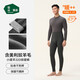 Songshan Cotton Shop Xiao Nuan Sheep Men's Warm Leggings Wool Pants Autumn and Winter Plus Velvet Thickened Line Pants Cotton Pants Autumn Pants Dark Gray XL