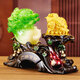 
Tongque Tianjiao Dacai Jinchan Qiang ornaments Xindian Company Office Opening Daji Gift High-end Gift Housewarming Gift Green Jade Color B Style