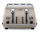 Y&ODelonghi/Delonghi toaster 4 slices Toaster fully automatic toaster heating breakfast machine cream white 4 slices
