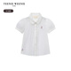 Teenie WeenieTeenieWeenie Kids children's casual lapel short-sleeved shirt white 150