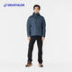 Decathlon thin winter men's short waterproof and warm hooded dark blue brick color XL 4985405
