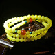 A Thousand Years Jade Beeswax Nanhong Bracelet Women's Multi-circle Round Bead Temperament Bracelet Jade Bracelet About 5mm QZD2693f