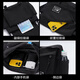 Warrior crossbody bag men's shoulder bag men's and women's trendy brand large capacity shoulder bag student couple casual sports small back alas Black [with astronaut pendant]
