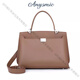 ANYSMIC包包女包奢侈品牌手提包女大容量2025新款时尚真皮单肩斜挎包女 卡其色