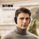 Sherundo Warm Earmuffs Men's Winter Polar Fleece Winter Single-Ear Earmuffs Men's Split Ear Bags Seamless Earmuffs Earmuffs Independent Black (Pair) Large Size