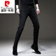
Pierre cardin autumn trend European high-end jeans men's Korean style small feet pants trendy brand stretch men's casual trousers 1048 black regular 28