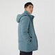 Xue Zhongfei [Off-season clearance] Hot fashion warmth and cold casual and versatile warm down men's down jacket for women duck down deep steel blue 5087-833 XL /180
