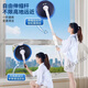 Beijingjie electric window glass mop telescopic pole without watermark double-sided wiping tool for high-rise exterior windows housekeeping cleaning with scraper 1.4 meters - electric wireless cleaning