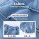 Yoyo One (Yoyo One) Girls Denim Shorts Sommer 2025 Neue modische Kindersport-Fünf-Punkte