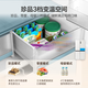 Haier Xiaohonghua 516L 594mm professional ultra-thin zero-embedded cross four-door refrigerator household first-class energy efficiency BCD-516WGHTDB9GPU1 20% national subsidy