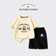 
BOE [Official Flagship] OCC boys short-sleeved T-shirt suit summer DAN13571 deep coffee + N13570K black 110 cm