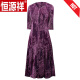 Hengyuanxiang Marke Xiangyunsha Kleid für Frauen 2025 Frühlings- und Sommer Neues Stickemperament Slim Mulberry Seide Seide A-Line-Rock rot l
