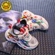 G.Duck Kids Little Duck Boy Shoes Lights Chaussures en mailles respirantes pour enfants Sneakers pour enfants Carton de mode d'été Chaussures de course Red Single Net [Style d'été] A829 29 Longueur intérieure 18,2 cm