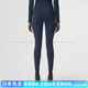 Burberry (Burberry) stilvoller und vielseitiges exklusives Logo voller Druck flach gewebtes Styling-Hosen für Frauen dunkelblau dunkelblau xxs