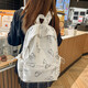 Japanese girl butterfly backpack student ins style college student junior high school school bag large capacity travel backpack white