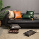 Luxury Luxury Blocking Huile Cire d'oreiller en cuir canapé canapé-coussin