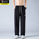 
Woodpecker Ice Silk Pants Men's Summer 2025 Thin Loose Straight-Legged Casual Pants for Boys Quick-Drying Cool Sport Wide-Level Trousers 6636 Military Green L About 110-130Jin [Jin equals 0.5 kg]