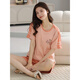 
Catman (MiiOW) pure cotton summer pajamas ladies pullover pajamas summer shorts shorts comfortable and casual home clothing set Z9856 M [recommended 80-100Jin [Jin equals 0.5 kg] wear]