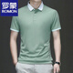 罗蒙Polo衫男士翻领半袖上衣服2025年夏季新款商务休闲短袖t恤男 1105绿色 M 【90-110斤】