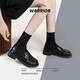 Huili Loafers women's 2025 new spring and autumn British black women's shoes work single shoes women's soft sole jk small leather shoes black 38