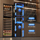 BAIKAILUN variable frequency wine cabinet with hidden handles, ice bar, first-class energy efficiency, professional-grade Pu'er tea cigar cabinet, office villa refrigerator, dual-temperature beverage cabinet, fruit beverage refrigerated cabinet, 1.8 meters | single temperature | cigar style | 420L