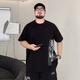 Timmerch Fat Man Big Size 300 Jin [Jin entspricht 0,5 kg] Männer mit kurzärärmernem Fettmann T-Shirt American Casual T-Shirt Sommer in Lose plus Fett plus größerer Runde A6627-White 2xl (empfohlen 140-160 Jin [Jin gleich 0,5 kg]))