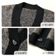 She enjoys autumn and winter sweater coat women's v-neck retro contrasting knitted cardigan lazy style loose sweater outer wear women's T54Z113