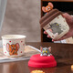 Genuinely authorized Tom and Jerry cute cartoon ceramic cup for office students with silicone cover small cup mug silicone cover cup-Little Jerry 1 piece 260ml