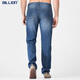 
BILLION summer jeans men's straight thin fast dry cool casual pants mid-waist and breathable and easy to care J19674 674 medium blue (76 inner length) 34 (2.67 feet)