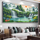 Bienvenido Pine Rural Central Hall Painnscape Hanging Painting Sala de estar Decoración de la sala de estar Sofá Pinturas mural de pared de la pared 2024 Nuevo estilo CT-3882 ala 210 cm*90 cm [Marco de aleación de aluminio + superficie de porcelana de cristal]